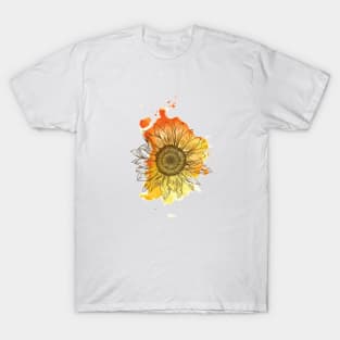 Flower design, Beautiful Sunflower, Art Flower T-Shirt